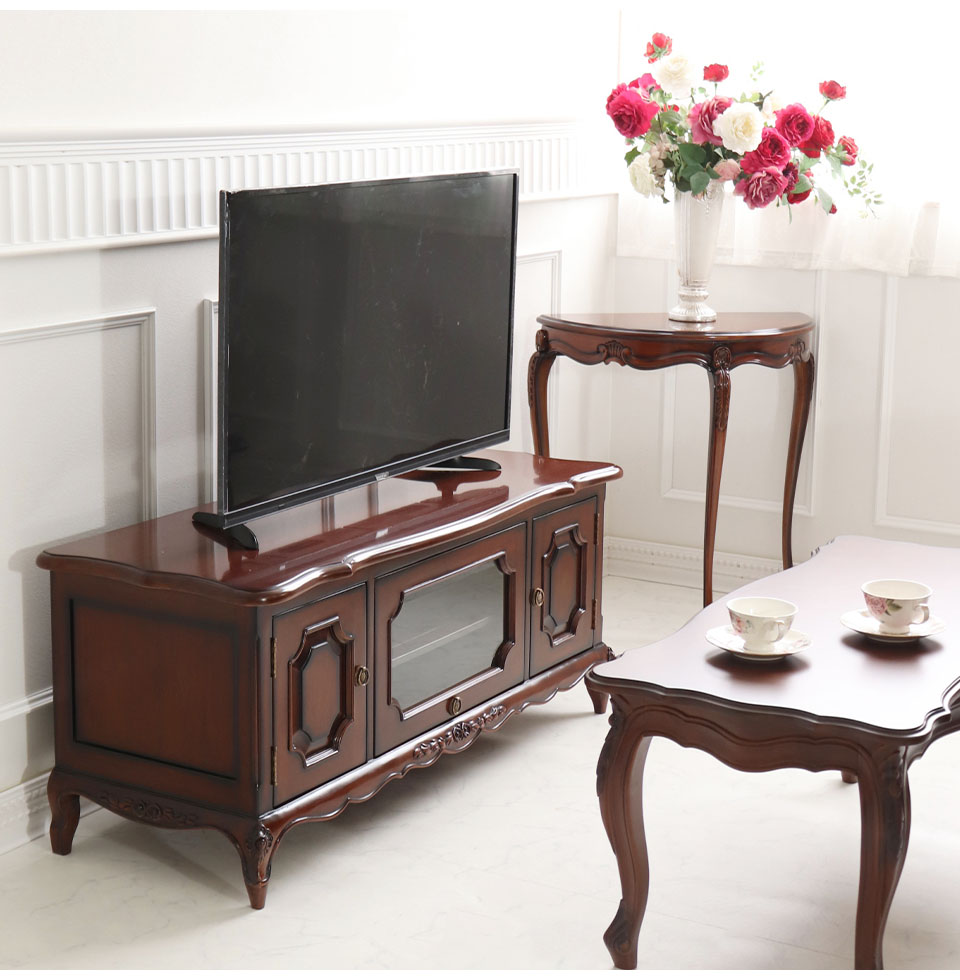 テレビ台 マリナカッシーリ 120cm 木製 アンティーク調 テレビボード