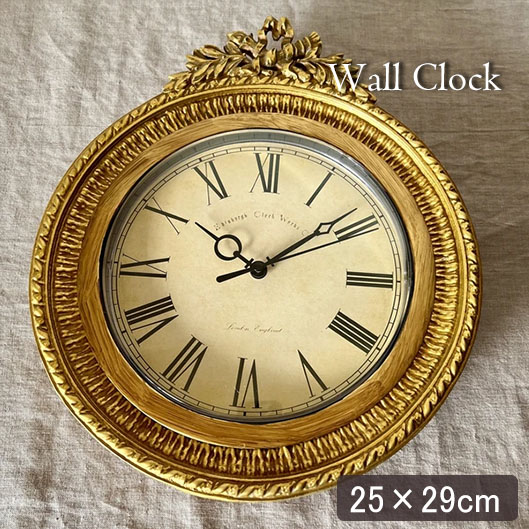 値下げアンティーク 壁 時計 ＊ ゴールド コレクション