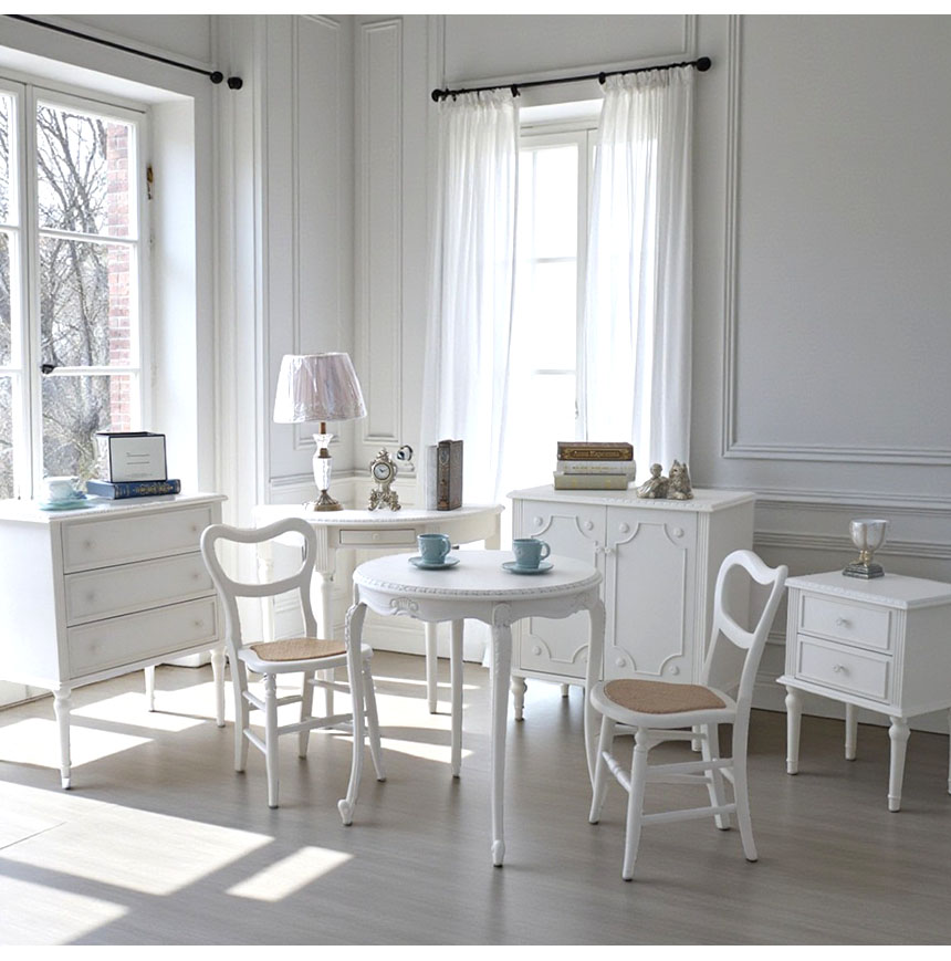 フレンチテイスト カントリーグレース 3段ワイドチェスト（引出） 幅